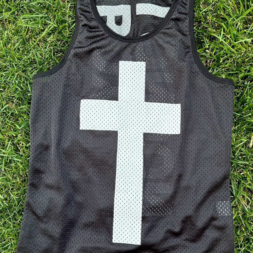 S.L. Fashions Black and White Tank Top